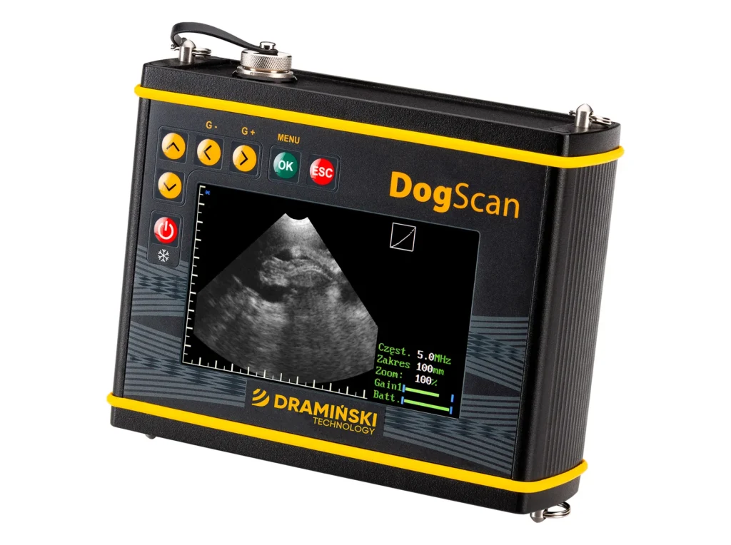 DogScan Dramiński – ecografo veterinario mobile per esami dei cani