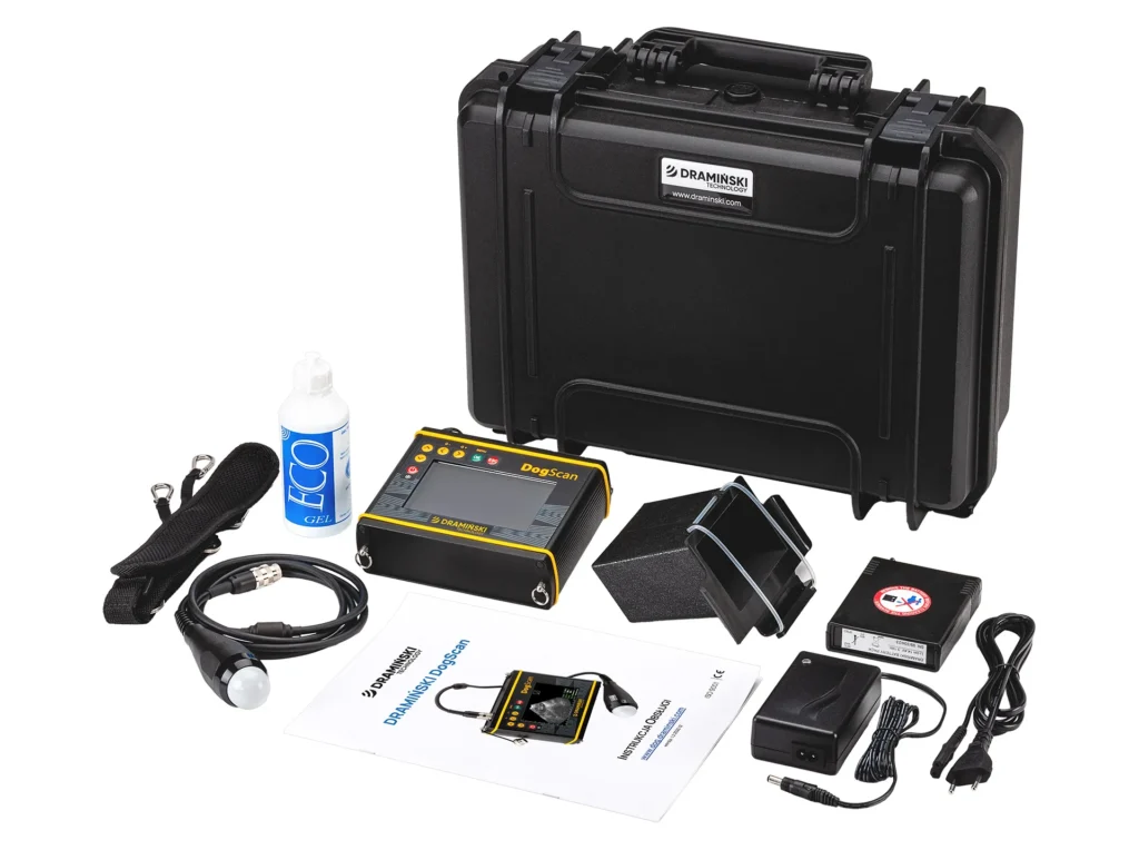 DogScan Dramiński – kit completo per esame ecografico veterinario