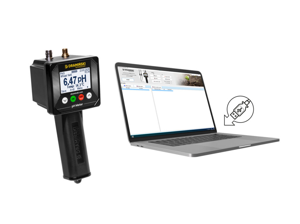 Verifica del pH del suolo con PHG2 e applicazione gratuita
