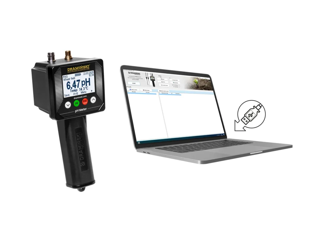 Verifica del pH del suolo con PHG2 e applicazione gratuita