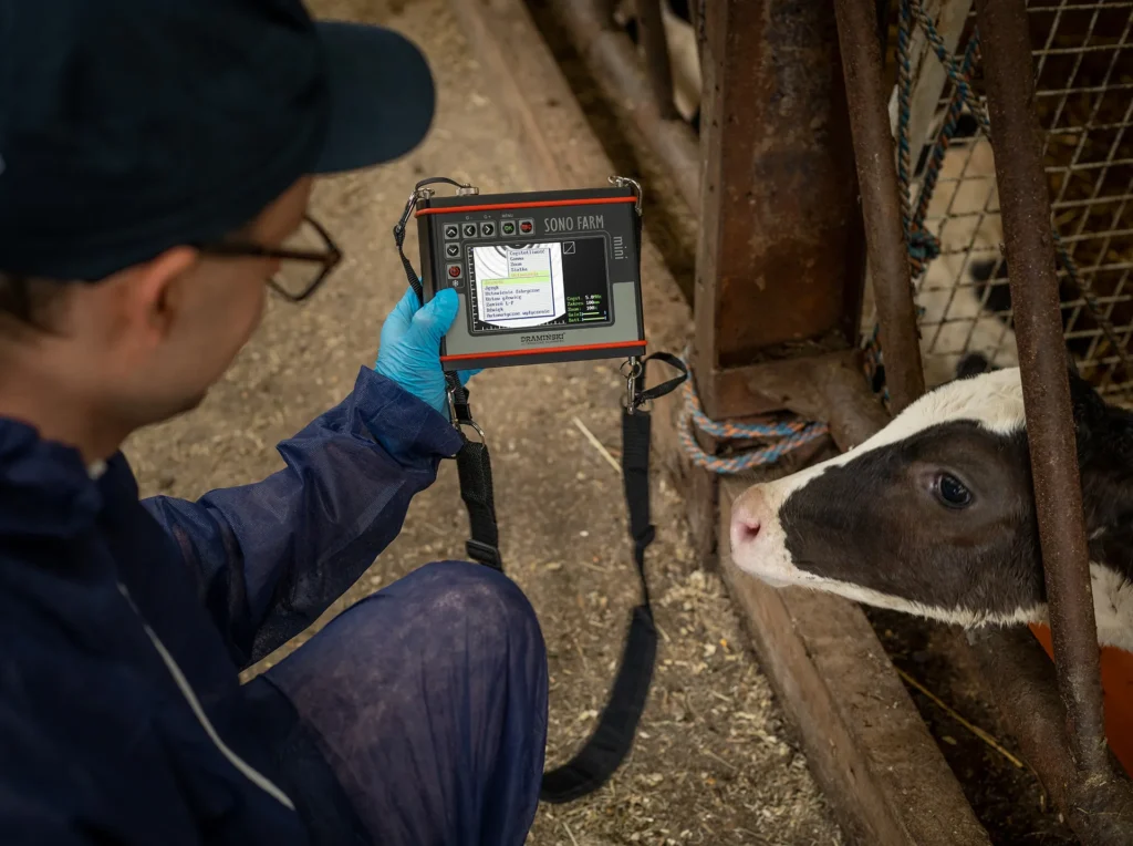 Ultrasuoni SonoFarm Mini per inseminatori, attrezzatura veterinaria portatile