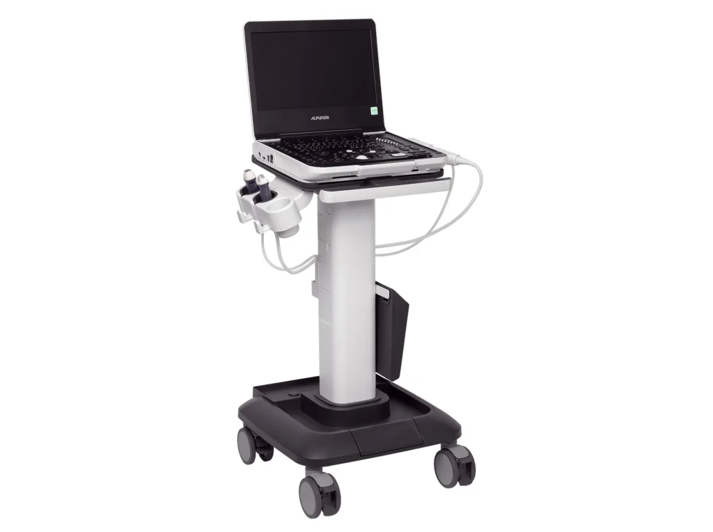 Ecografo Alpinion X-CUBE i9 vista laterale immagine 2